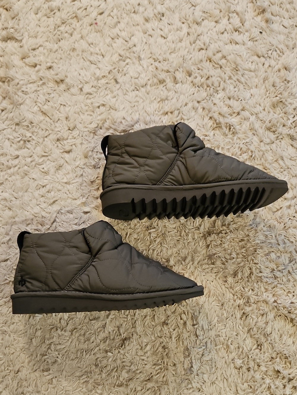 rag & bone Quilted Ankle Boots in Dark Gray